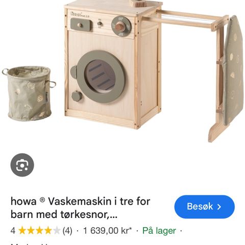 Vaskemaskin i tre