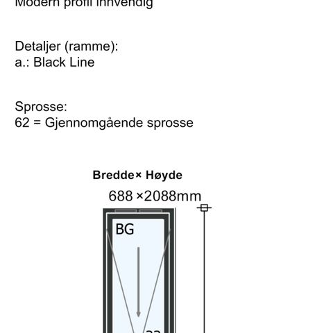 Nordan blackline 70x210