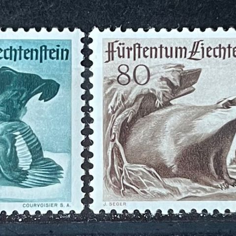Liechtenstein årssett 1950 postfrisk