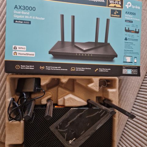 TP-link AX3000 Archer AX55. Wi-Fi 6 ruter.