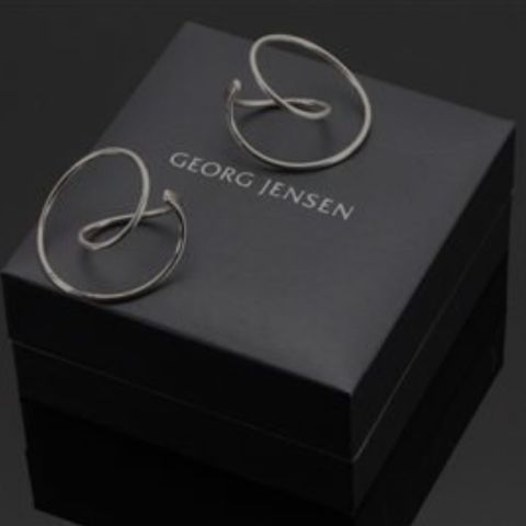 Georg Jensen Alliance sølv ørepynt 30 mm