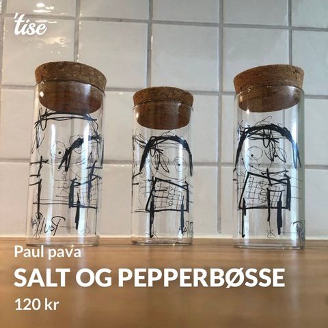 Salt og pepperbøsse/krydderbøsse