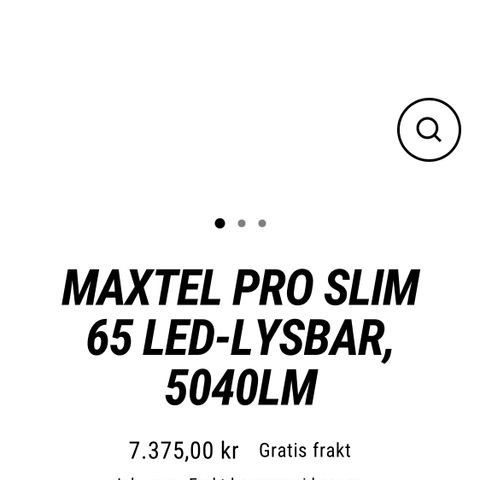 Helt ny maxtel pro slim 65 ledbar