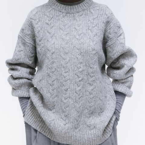 Overzised strikket genser