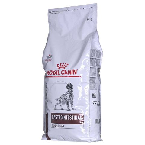 Royal Canin Gastrointestinal (High Fibre) - over halv sekk, ca. 8 kg.