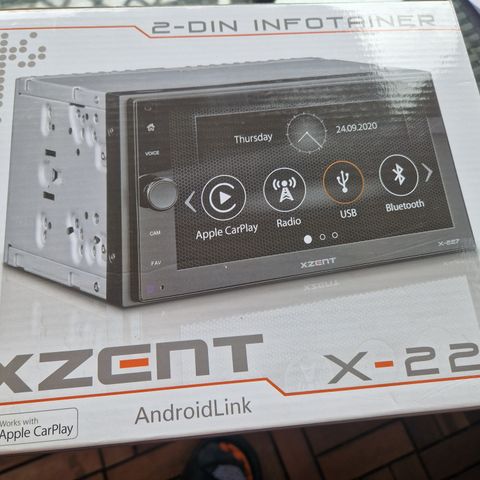 Xzent x-227 2din med dab +