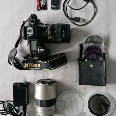 Nikon D70 med utstyr