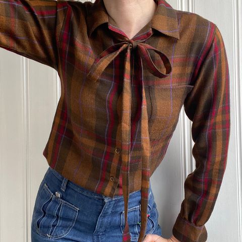 Vintage YSL Wool Blouse