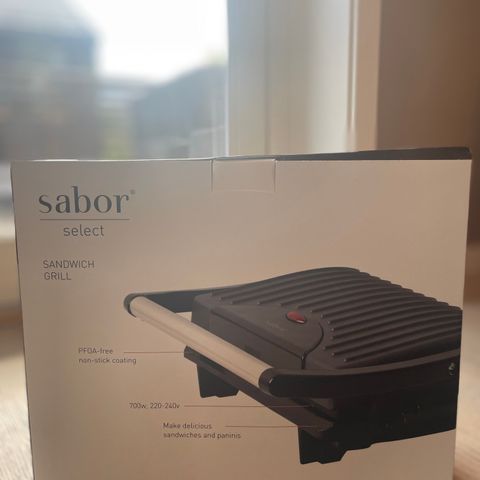 Sabor smørbrødgrill (sandwich grill) selges rimelig