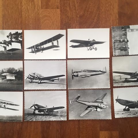 Postkort med flymotiv