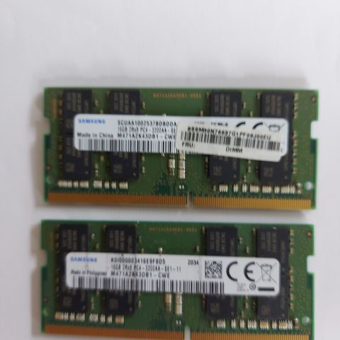 Samsung 2 x 16 gb ddr ,4 - 3200AA