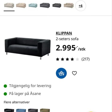 2 seter sofa