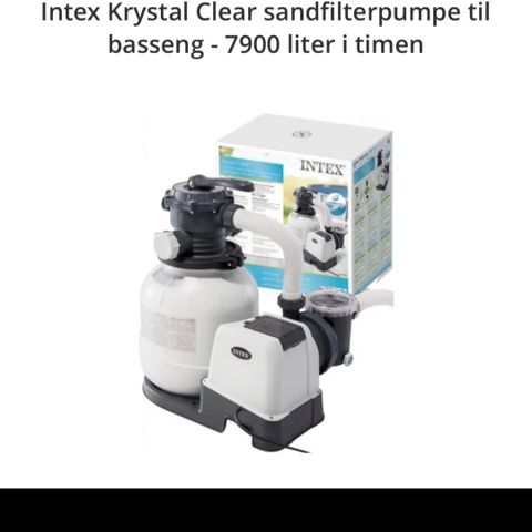 Intex Sandfilterpumpe modell SF90220-1