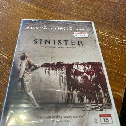 Sinister DVD - ubrutt forsegling