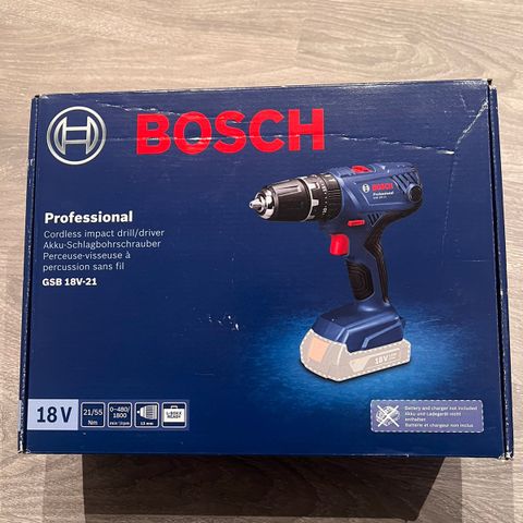 Bosch professional slagdrill gsb 18v-21