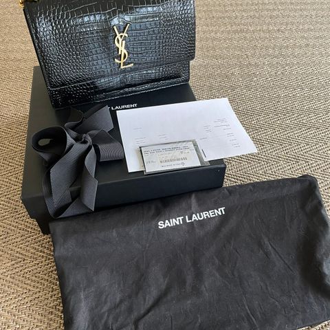 YSL sunset large croc