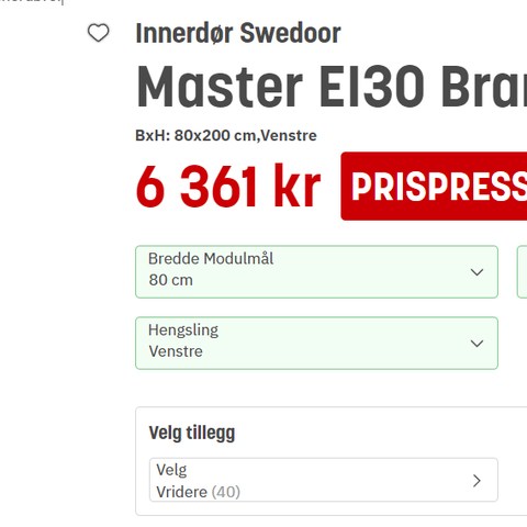 Swedoor Branndør