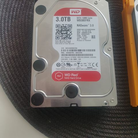 SERVER HARDDISK HDD WD RED WD30EFRX 3TB (U)