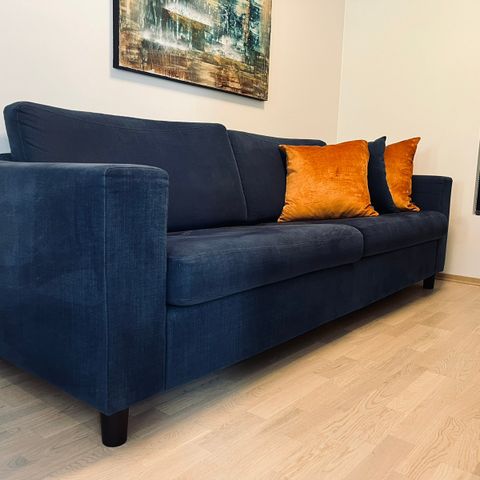 Palma 3 seter sofa indigo blå