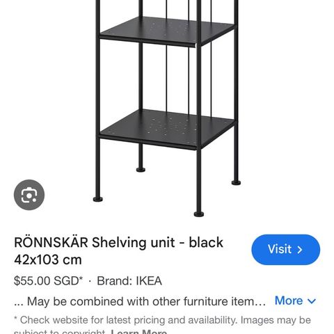 IKEA ronnskar baderom hylle
