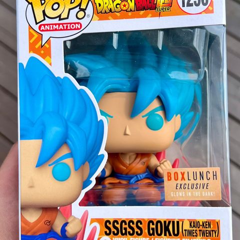 Funko Pop! SSGSS Goku (Kaio-Ken Times Twenty) (Glow in the Dark) (1256)