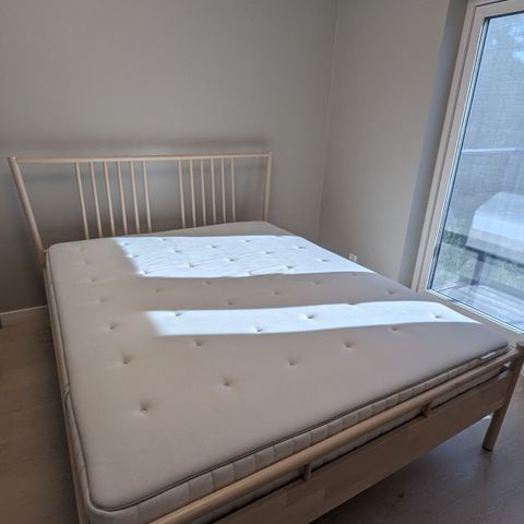 IKEA BJÖRKSNÄS seng selges med madrass 160cmx200cm