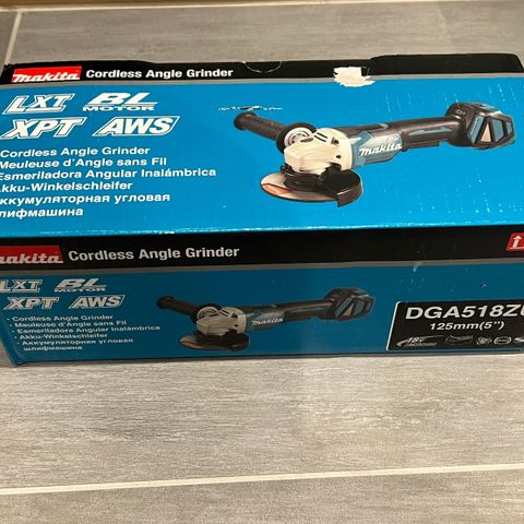 Makita vinkelsliper DGA 518 ZU