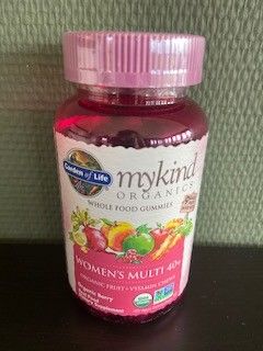 mykind Organics Whole Food Multivitamin for Women, 40+, gummies.