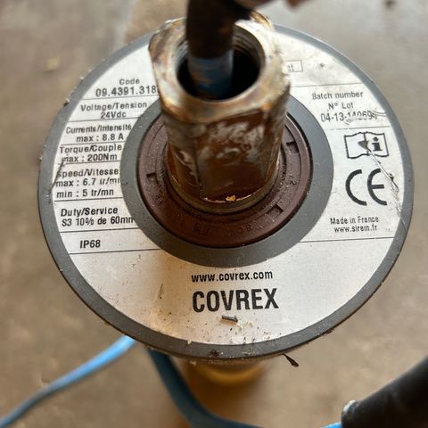 Covrex - kraftig rørmotor, IP68 (kan monteres under vann)