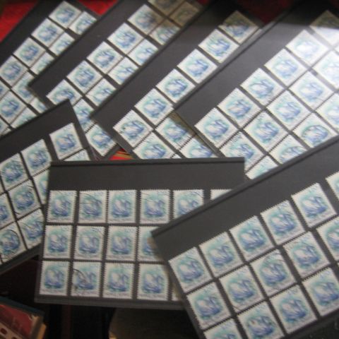 18 Plansjer med frimerker
