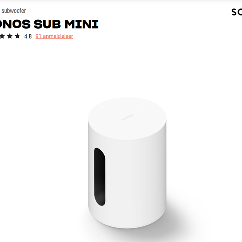Sonos sub mini
