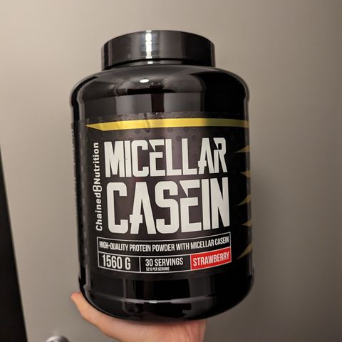 Proteinpulver - Jordbær Casein