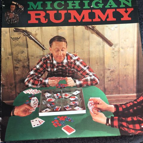 Vintage Michigan Rummy. Kort/brettspill