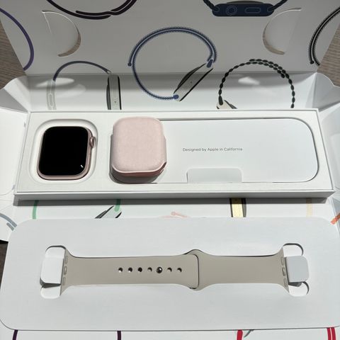 Apple Watch 9, 45 mm, rosa (GPS + Cellular)