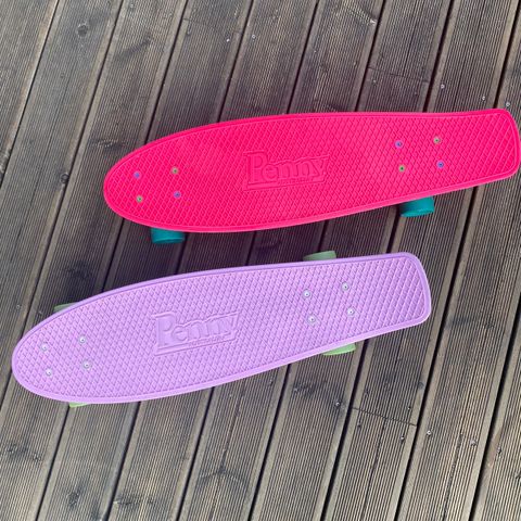 2 stk Pennyboard/skateboard