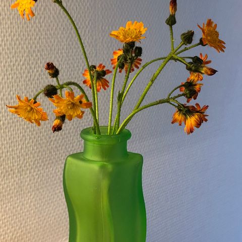 Grønn glassvase 90's IKEA