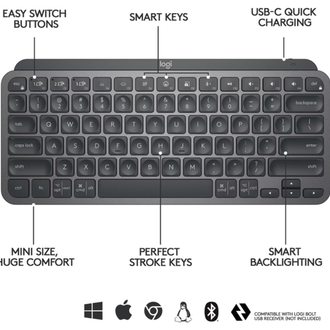 Logitech MX Keys Mini tastatur