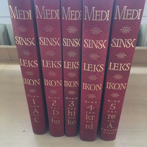 Medisinsk leksikon 5 bøker