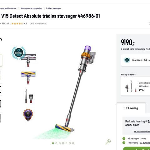 Ny og Uåpnet Dyson V15 Absolute