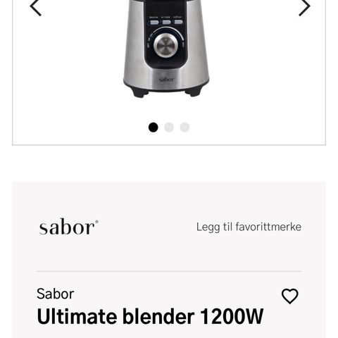 Sabor blender