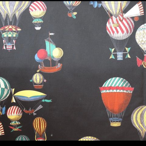 Tekstil fra Piero Fornasetti Mongolfieri /hot air balloons