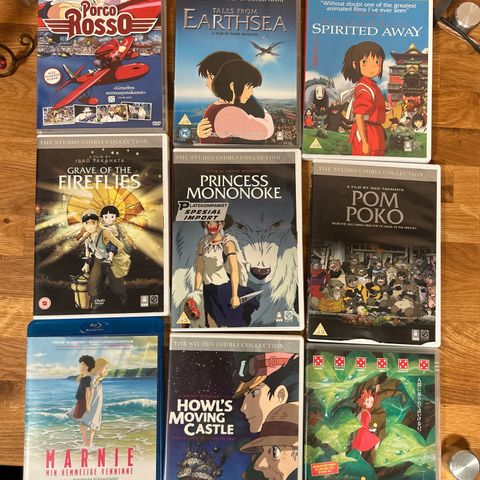 Ghibli samling, 15 av hans mest populære filmer