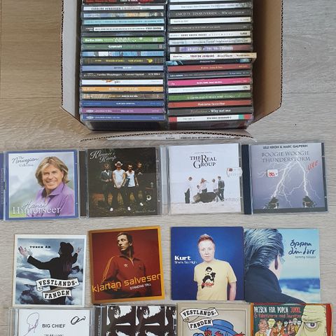 Norske musikk CD plater - 500 kr