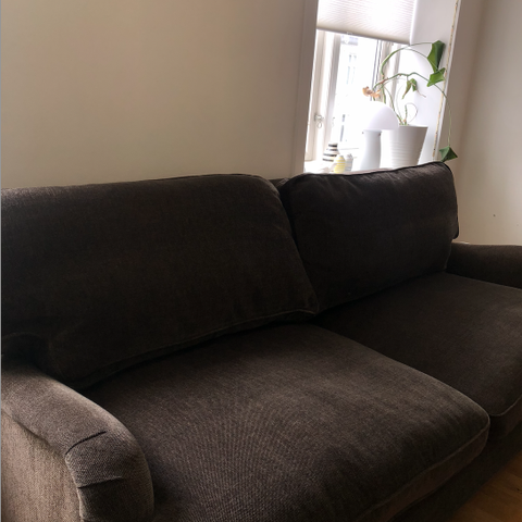 Myk sofa med dun