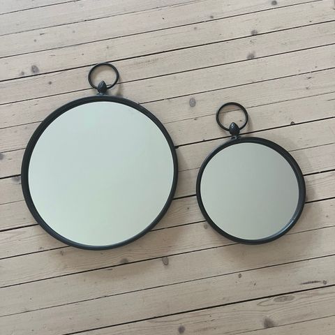 To runde speil /rundt speil