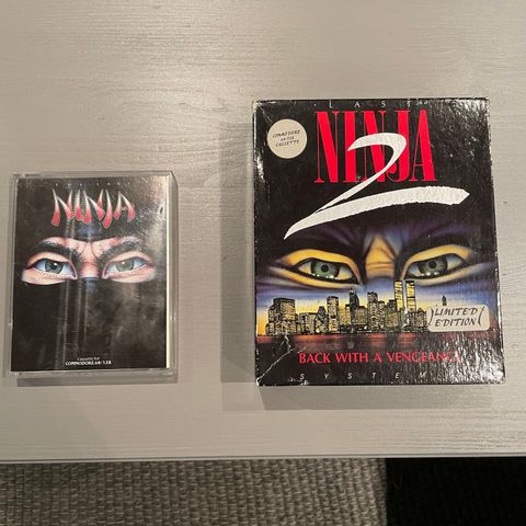 The Last Ninja 1 og 2 til Commodore 64 / c64/c128