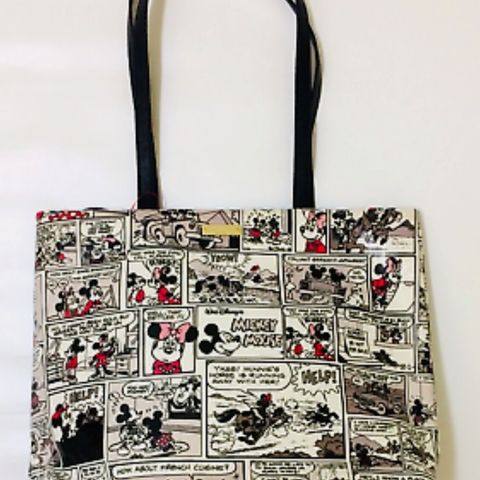 Disney Parks Kate Spade New York Minnie Mickey Mouse Comic Strip veske ny 800