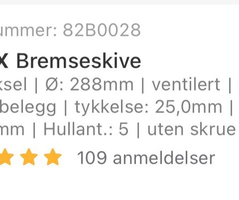 RIDEX BREMSESKIVER (foran og bak)