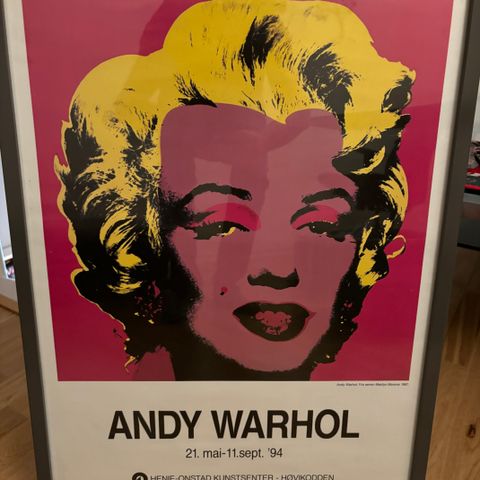 Plakat Andy Warhol-Marilyn Monroe- Henie Onstad 1994