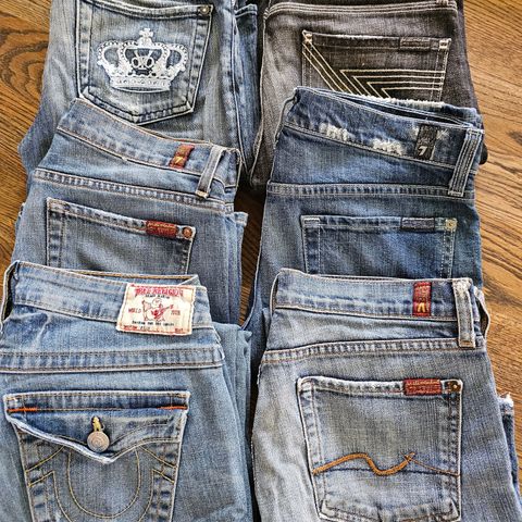 7 FOR ALL MANDKIND,, Victoria Beckham, True Religion jeans